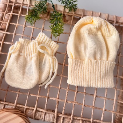 kit touca e luva- amarelo kit touca e luva- amarelo